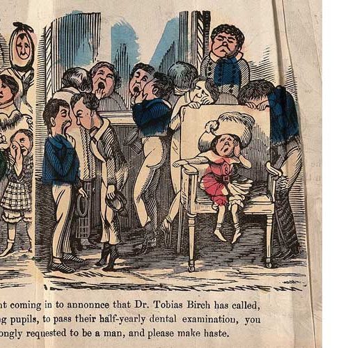 A Group of School Children and their Teacher at the Dentists A Group of School Children and their Teacher at the Dentists