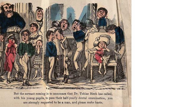 A Group of School Children and their Teacher at the Dentists A Group of School Children and their Teacher at the Dentists