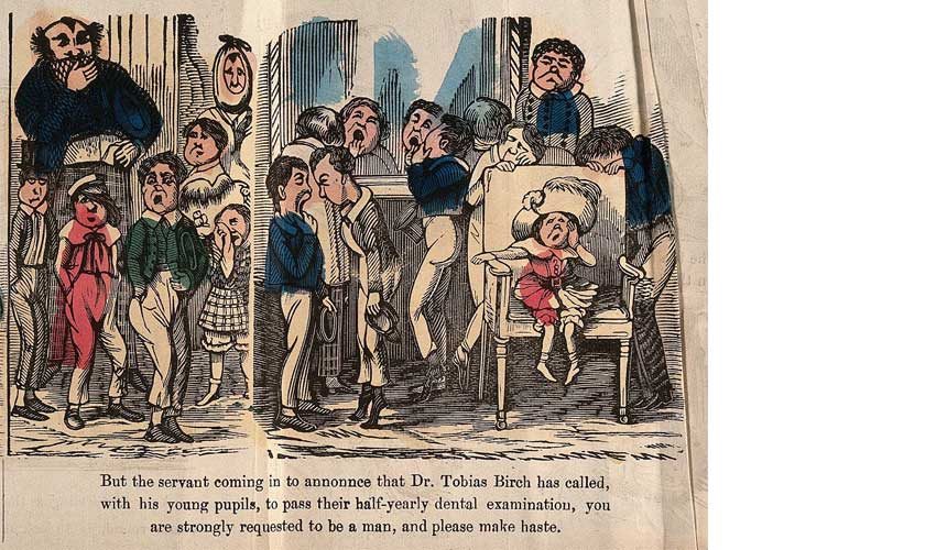 A Group of School Children and their Teacher at the Dentists A Group of School Children and their Teacher at the Dentists